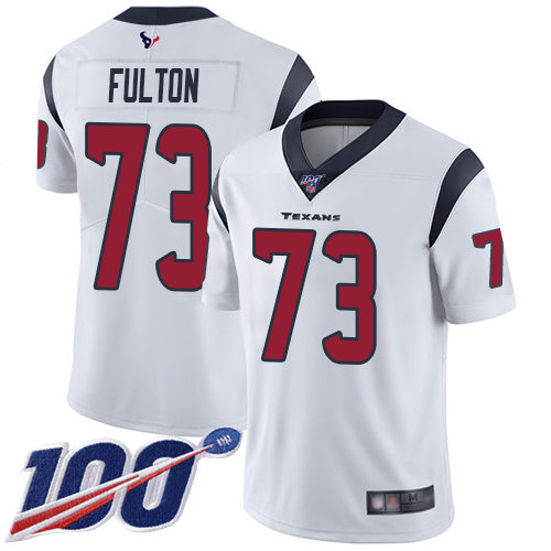 Houston Texans Limited White Men Zach Fulton Road Jersey NFL Football #73 100th Season Vapor Untouchable->houston texans->NFL Jersey